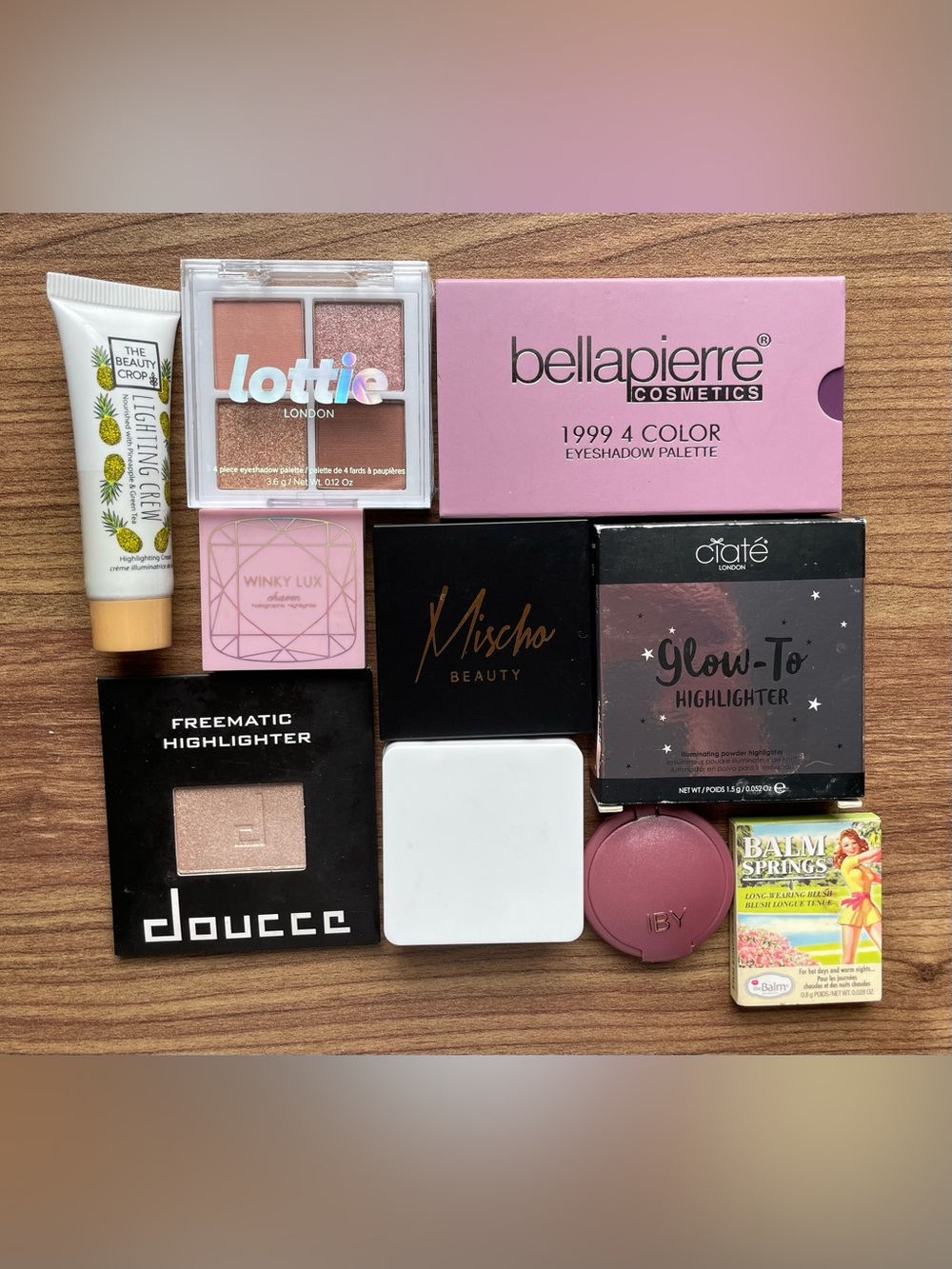 NEW 10pc High-End Palette & Face Vault - Ciaté, Winky Lux, theBalm